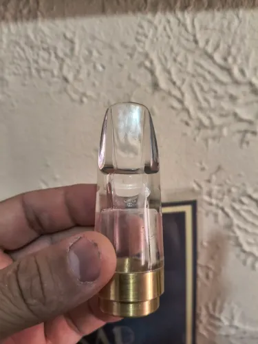 BOQUILHA de SAX alto WERIL Norberto MODELO brilhart N6 anel DE metal 