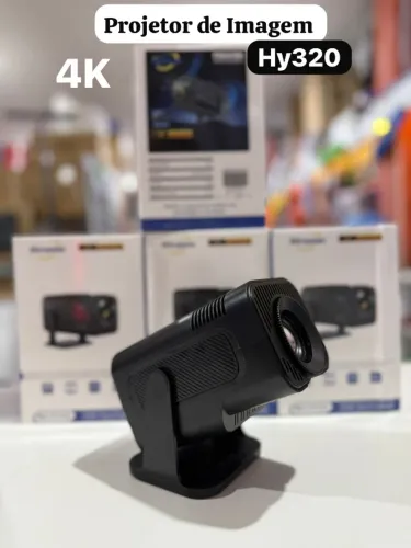 Projetor Smart HY320 4K Compatível Celular iPhone Android