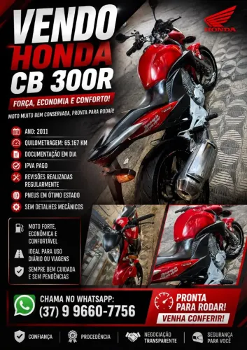 Vendo moto CB300r Honda