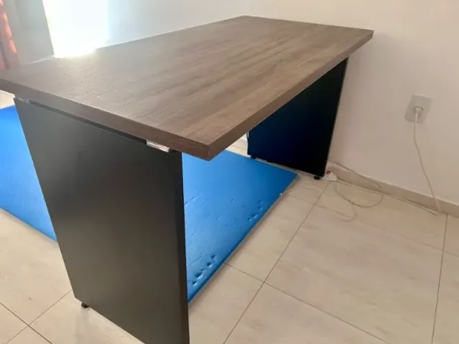 Escrivaninha Mesa de Escritório Tampo Amadeirado
