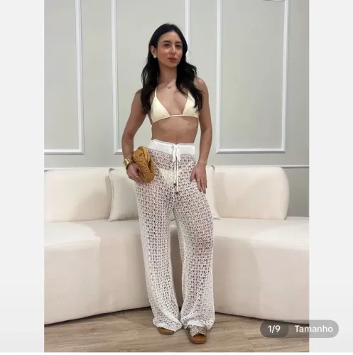 Calça tricot praia