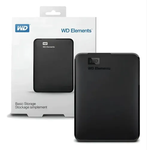 HD 4TB Western Digital Externo Portátil Elements Usb3.0 Preto
