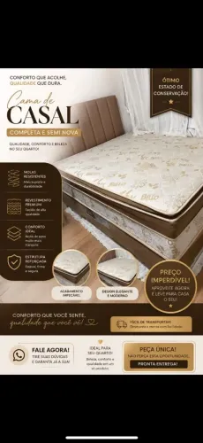 Cama de Casal, molas ensacadas