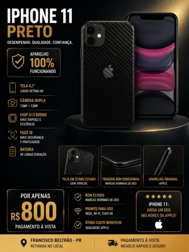 ? iPhone 11 ? R$ 800