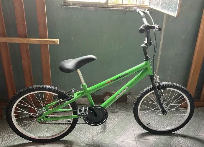 BICICLETA MONARK BMX VERDE - SEMINOVA 