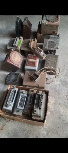 Lote radio carro antigo