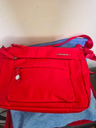 Bolsa de ombro Samsonite Move 4.0 em nylon, vermelha (KJ6-50007)