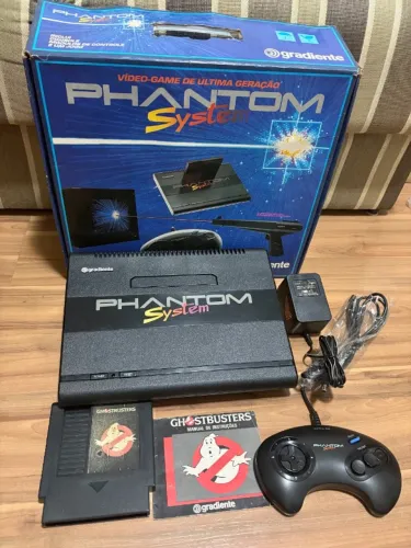 Phantom System Completo Caixa Isopor Controle Jogo Nintendo nes colecionador