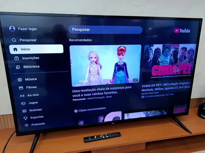 TV smart 50 polegadas em ótimo estado
