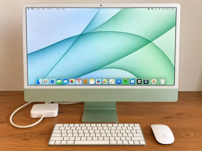 iMac 24" M1 Verde | 16 GB | 512 GB | GPU 8 núcleos | Ethernet | Touch ID + Magic Mouse