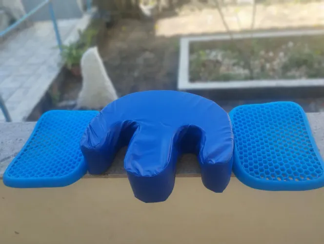 2 assento em gel silicone + 1 almofada giro fácil para acamado