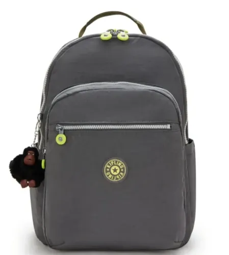 MOCHILA KIPLING SEOUL LAP CINZA 27 LITROS