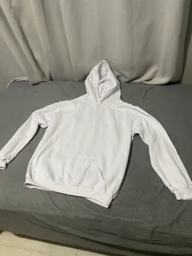 MOLETOM BLUSA DE FRIO BRANCO CANGURU