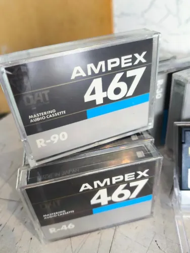 FITA DAT AMPEX 467  R-15  AUDIO CASSETTE  (2 UNIDADES )NOVA LACRADA  JAPAN 
