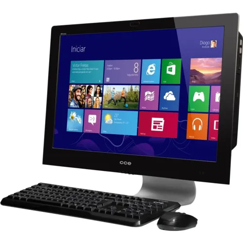 Computador All In One Cce Intel Celeron, Monitor 24'', 8GB, SSD 120 GB - Solo A45
