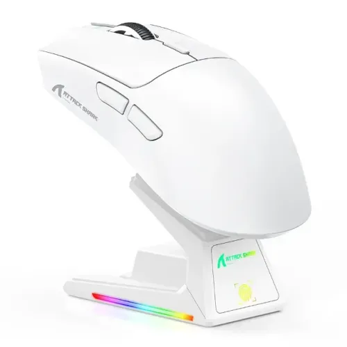 Mouse Gamer Attack Shark X1 Sem Fio Ultraleve Branco NOVO