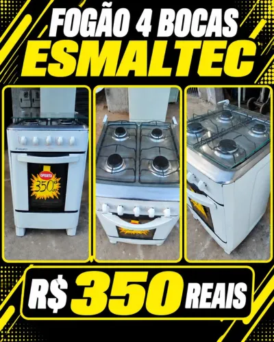 FOGÃO 4 BOCAS ESMALTEC