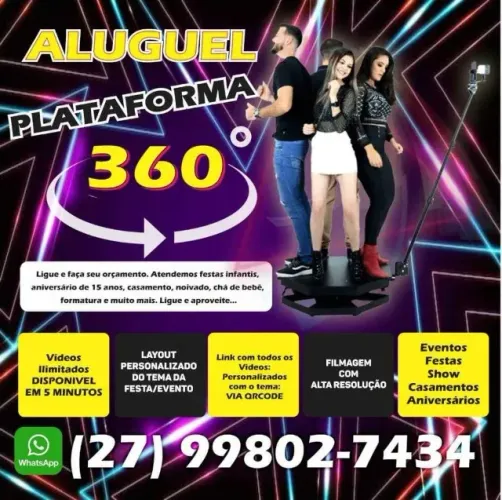 PLATAFORMA 360º VIDEOS DIVERTIDOS PARA FESTAS
