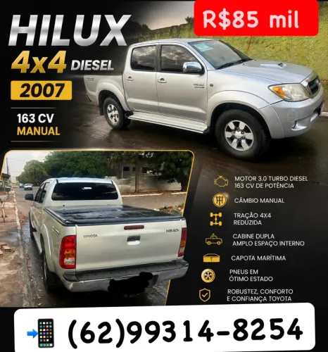 Toyota Hilux CD SRV D4-d 4X4 3.0 TDI Dies 2007