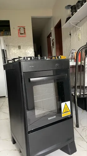 FOGÃO BARATO 4 BOCAS PRETO