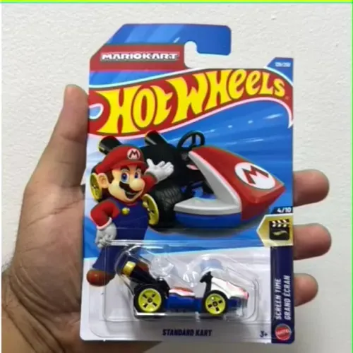 Carrinho Tematico Hot Wheels Mario Kart Standard Miniatura Colecionável Mattel Escala 1:64