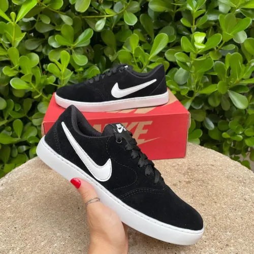 Tênis preto masculino skatista sneakers