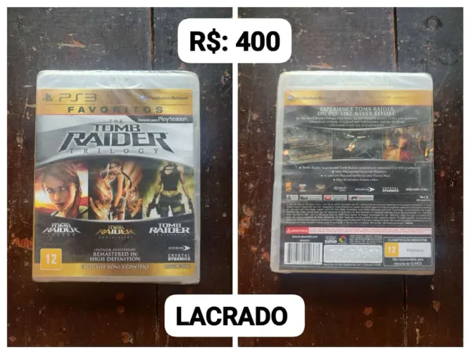 Tomb Raider Trilogy FAVORITOS LACRADO = R$: 400