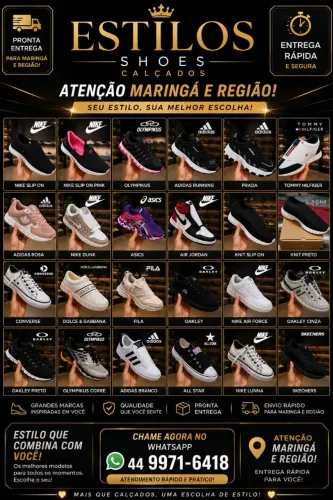 Tênis masculino e feminino novo