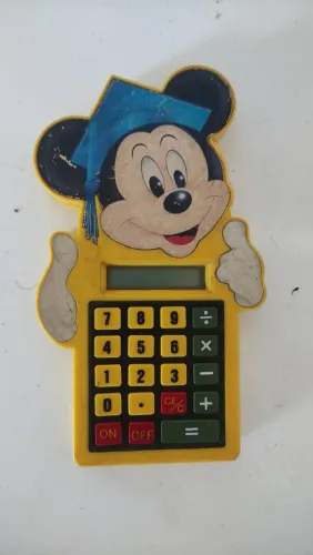 Calculadora antiga Mikey original Disney funcionando