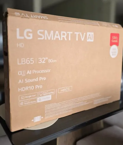 LG SMART TV AI 32" (NOVA, COMPRADA ESSA SEMANA)