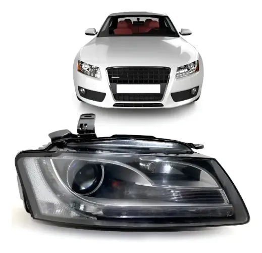 Farol Audi A5 Ano 2009 A 2011 Led E Xenon S/modulo Detalhe Direito/passageiro