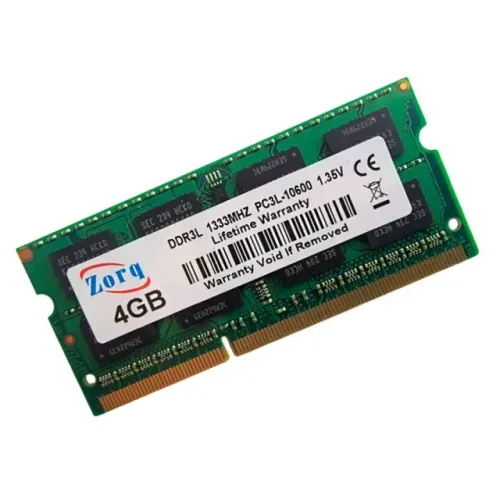 Memória RAM Notebook 4GB DDR3L 1333MHz 1.35V Zorq PC3L-10600