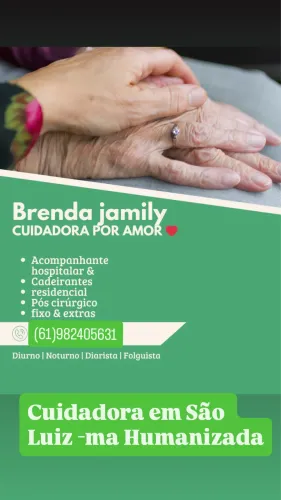 Cuidadora disponível 