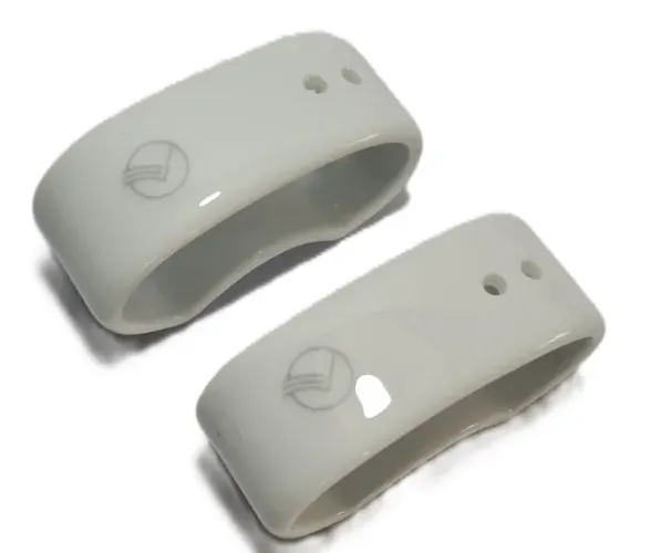 Par de porta Guardanapos feitos de porcelana que faziam parte do serviço de bordo da VASP