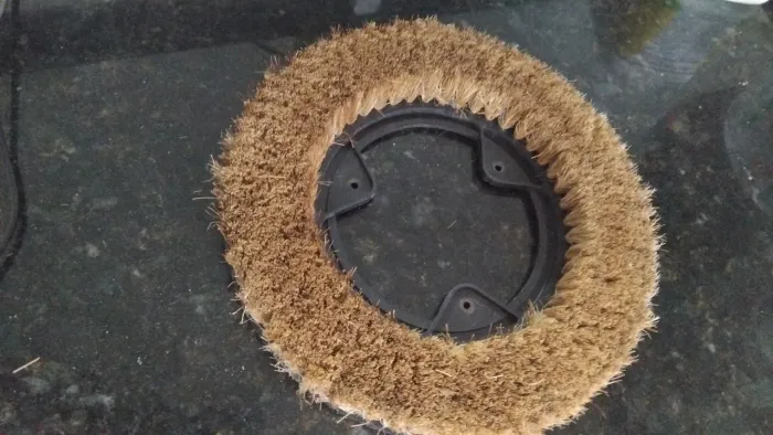 Escova Enceradeira Antiga Arno Walita 3 Furos Cerdas Naturais