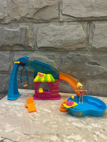 polly pocket festa na piscina