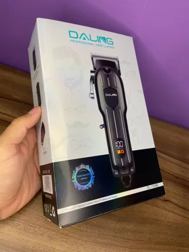 Máquina de Cortar Cabelo sem Fio Preta DL-1538B Daling an2