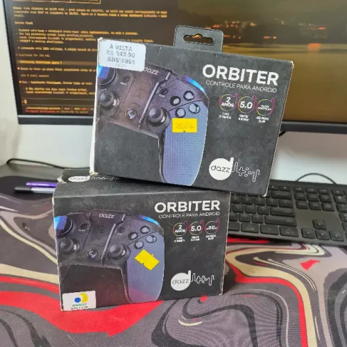2 Controles Dazz Orbiter Bluetooth - Android, PC e TV Box (o par)