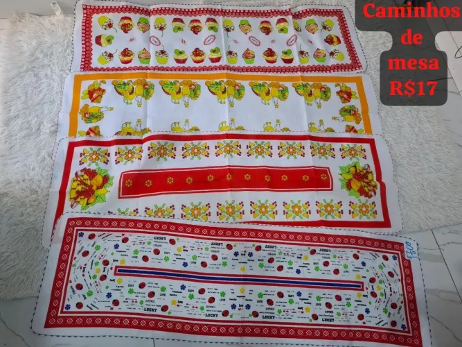 Toalhas de mesa de plástico ou pano, Caminhos de mesa
