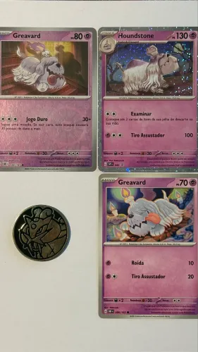 Cartas Pokémon Cadeia de Evolução HOUNDSTONE