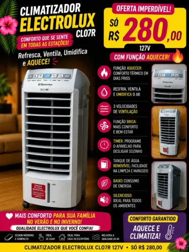 Climatizador Electrolux Quente e Frio