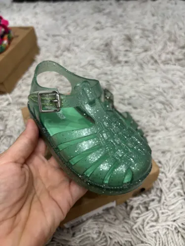 Mini Melissa verde gliter prata 20/21
