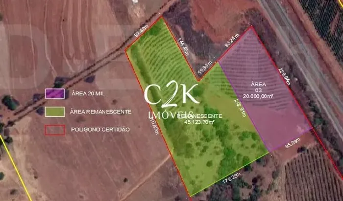 Área 65.000 M² GO 070 com 230m de frente a GO 070 Goianira/Caturaí