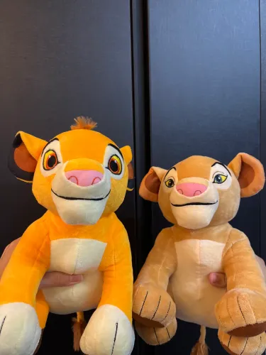Pelúcias simba e nala Disney rei leão originais