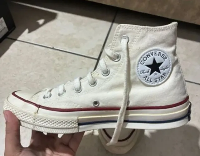 tênis all star chuck 70 vintage bege tam. 36 serve tam 37