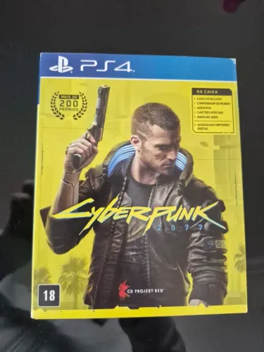 Jogo Cyberpunk 2077 PS4 com Steelbook Mídia Física Original Usado