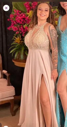 Vestido Formatura bordado