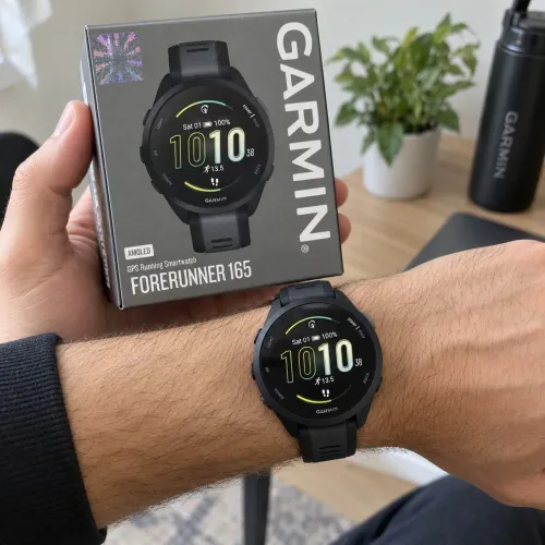 Garmin Forerunner 165 AMOLED GPS NOVO LACRADO | 2 Cores
