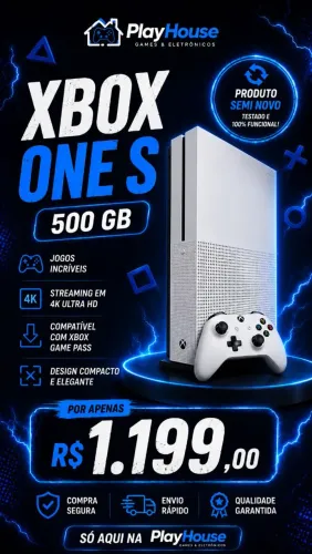 Xbox One S excelente para gamepass 