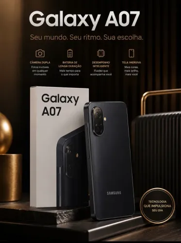 Samsung Galaxy A07 - novo, película e capinha grátis. URGENTE